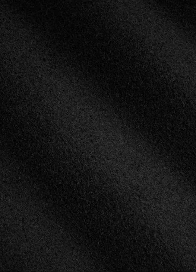 SUITSUPPLY Pure Wool Black Overcoat