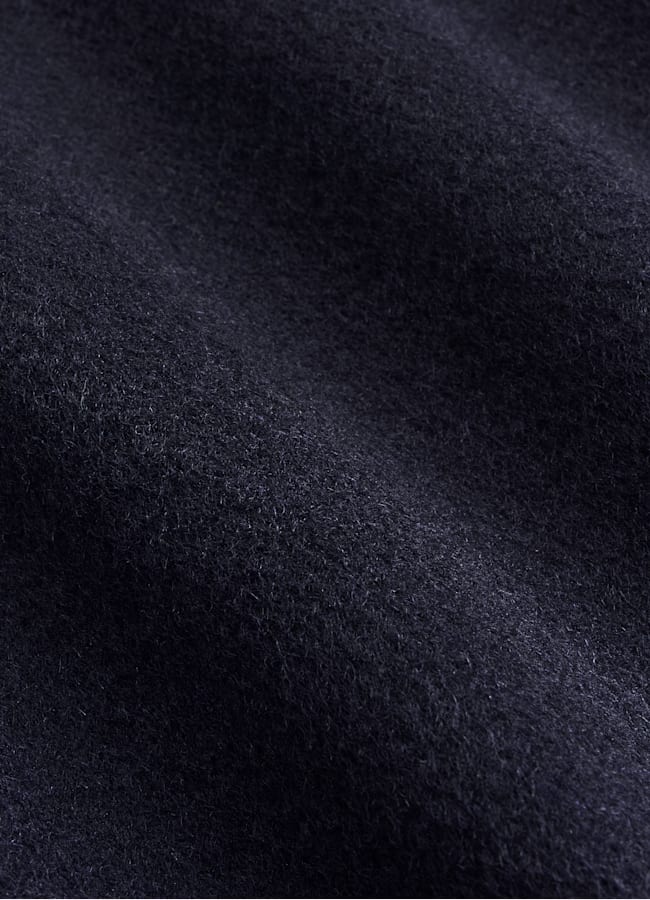 SUITSUPPLY Pure Wool Navy Overcoat