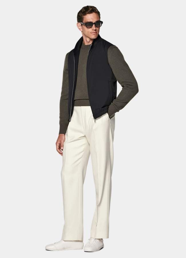 SUITSUPPLY Tissu technique déperlant - Olmetex, Italie Doudoune légère zippée réversible sans manches noire