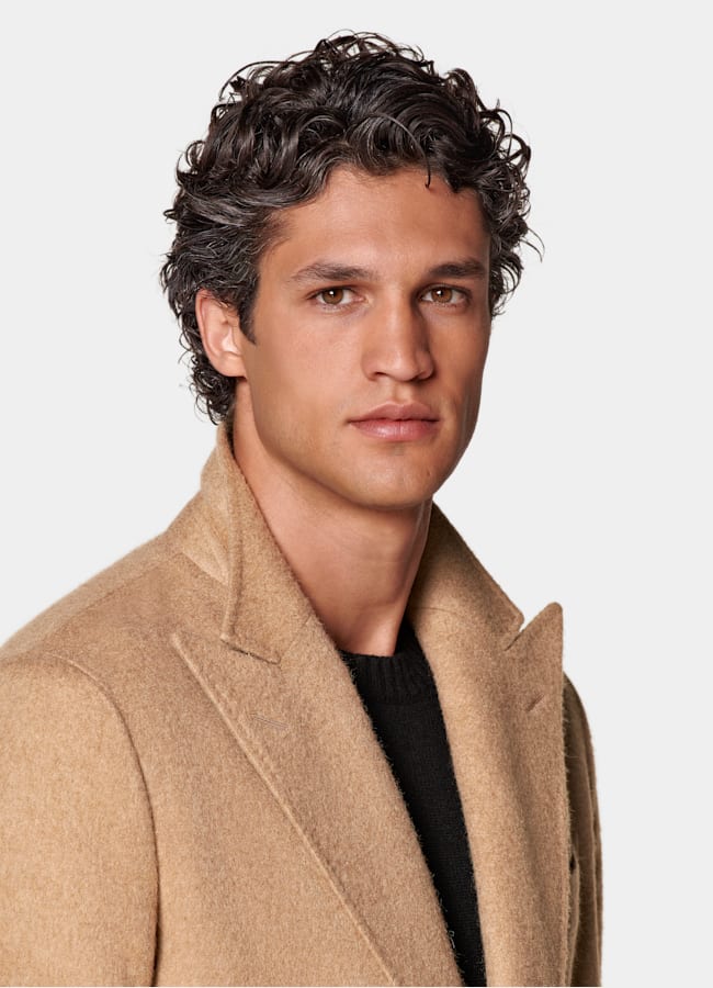 SUITSUPPLY Pure Camel by Rogna, Italy Mid Brown Belted Overcoat