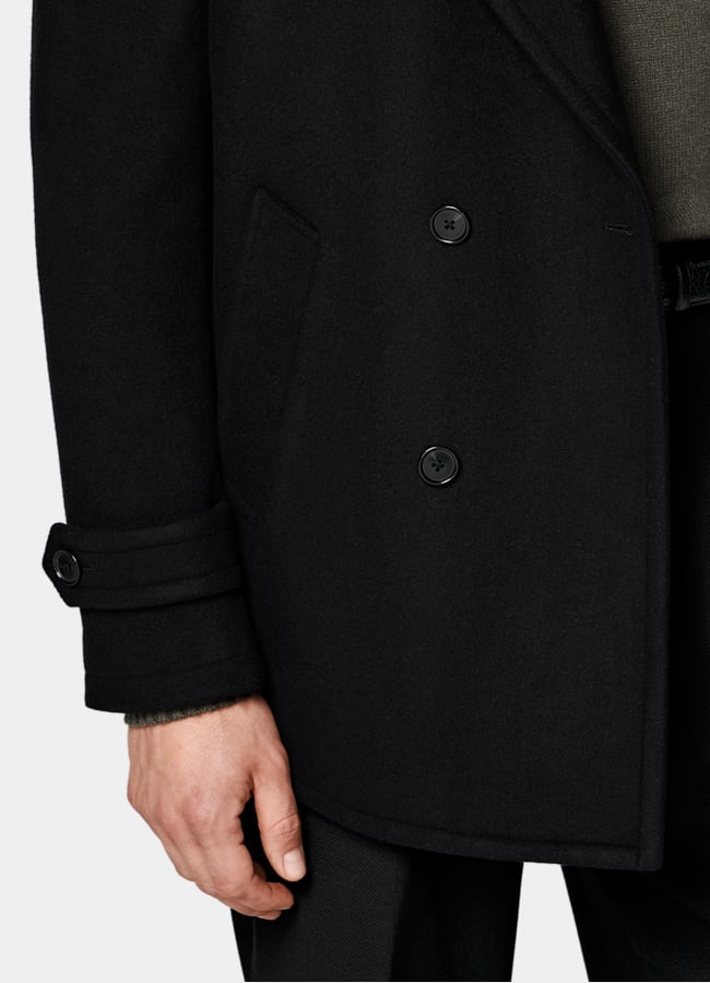 SUITSUPPLY Pura lana Peacoat negro