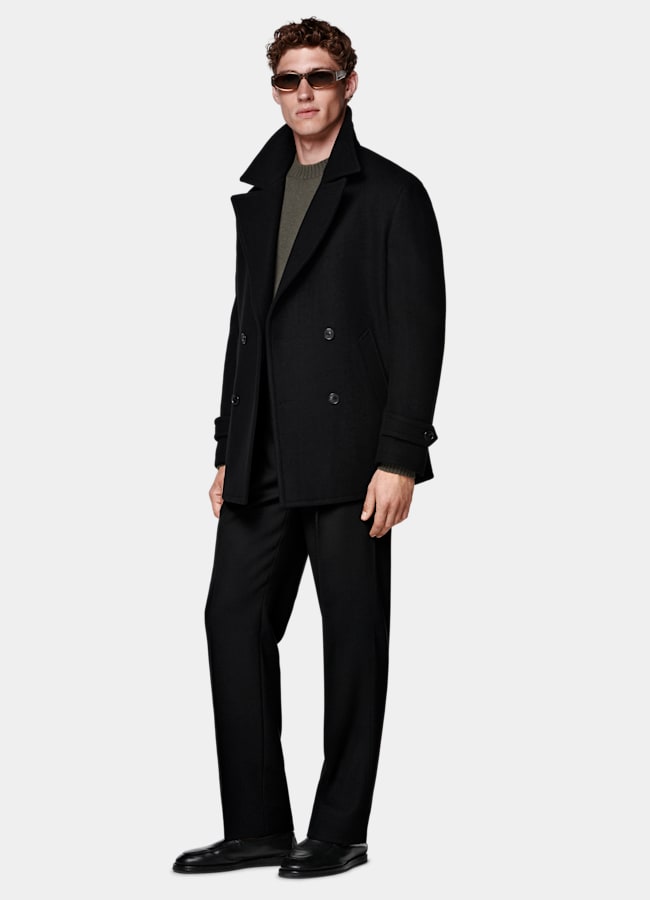 SUITSUPPLY Pura lana Peacoat negro