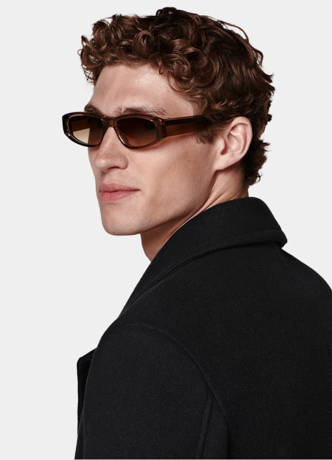 SUITSUPPLY Pura lana Peacoat negro