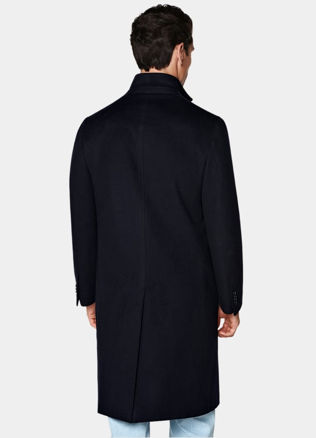 SUITSUPPLY Pure laine Manteau bleu marine