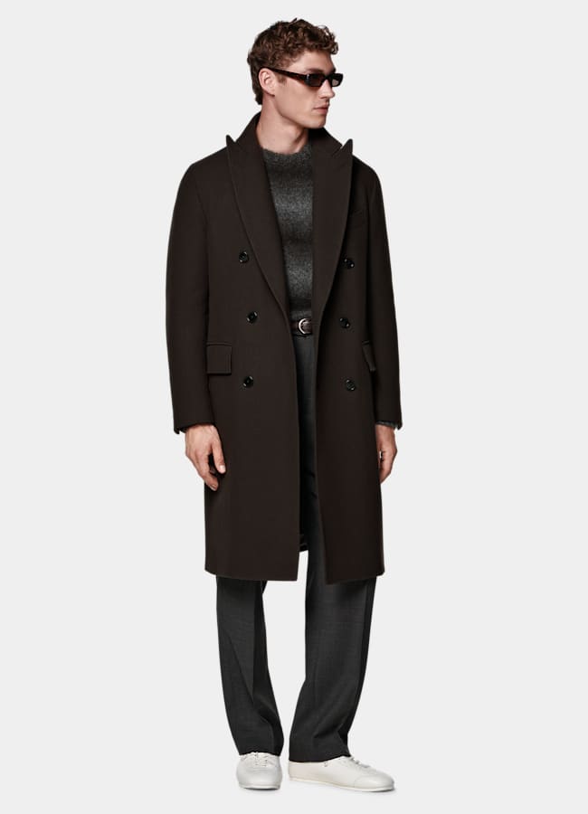 Brown Overcoat in Wool Cashmere | SUITSUPPLY