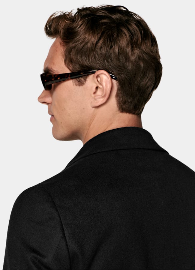 SUITSUPPLY Puro cachemir de Colombo, Italia Abrigo negro