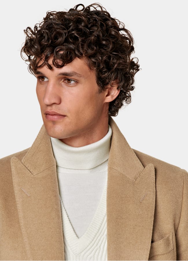 SUITSUPPLY Pure laine de chameau - Corrado, Italie Manteau marron moyen