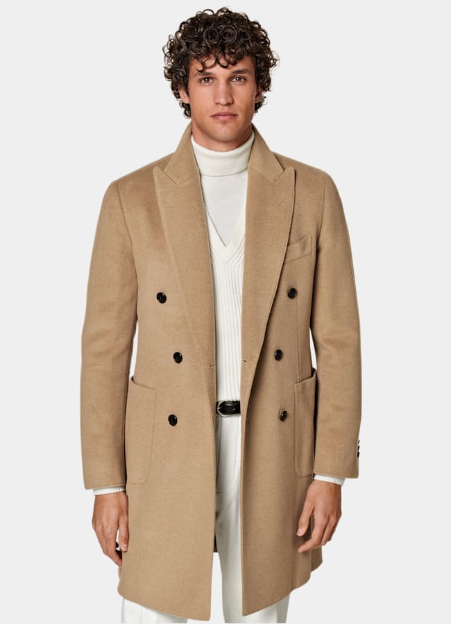 SUITSUPPLY Pure laine de chameau - Corrado, Italie Manteau marron moyen