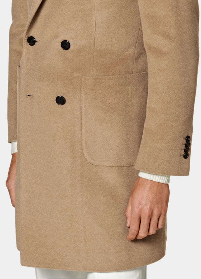 SUITSUPPLY Pure laine de chameau - Corrado, Italie Manteau marron moyen