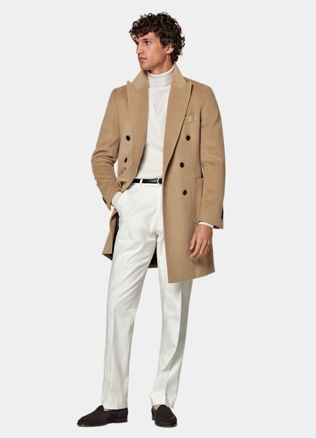 SUITSUPPLY Pure laine de chameau - Corrado, Italie Manteau marron moyen