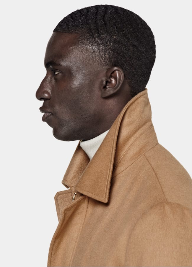 SUITSUPPLY Reines Kamelhaar von Rogna, Italien Daunen-Fieldjacket mittelbraun