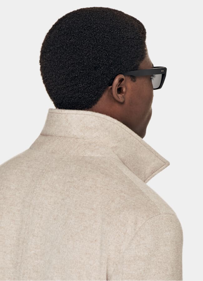 SUITSUPPLY Pure Wool Sand Overcoat