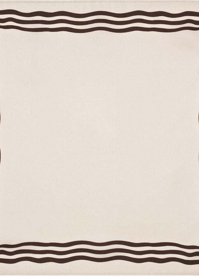 SUITSUPPLY Silk by Bottinelli, Italy Light Brown Pocket Square