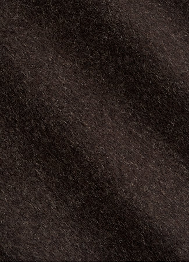 SUITSUPPLY Winter Pure Wool Dark Brown Relaxed Fit Shirt-Jacket