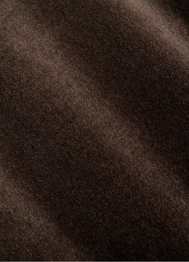 SUITSUPPLY Winter Stretch Cotton Velvet by Pontoglio, Italy Dark Brown Tailored Fit Havana Dinner Jacket