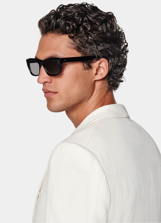 SUITSUPPLY Summer Pure Linen by Beste, Italy Off-White Tailored Fit Milano Blazer