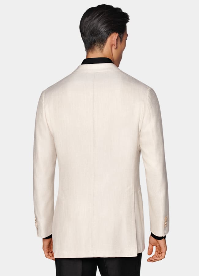 SUITSUPPLY All season Viscose par Huddersfield, Royaume-Uni Veste de smoking Havana coupe Tailored sable