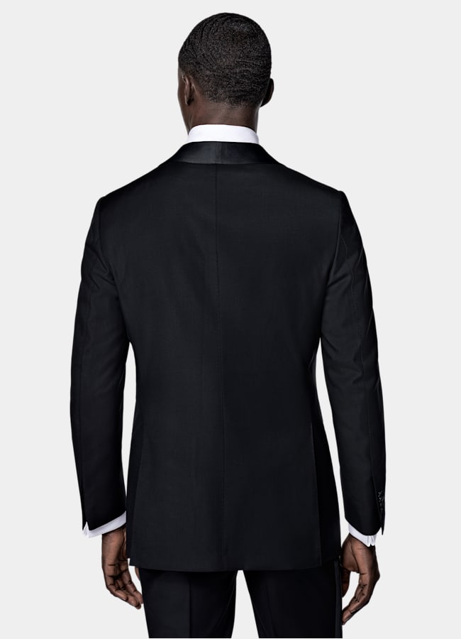 SUITSUPPLY All Season Pure S110's Wool by Vitale Barberis Canonico, Italy Navy Tailored Fit Havana Dinner Jacket