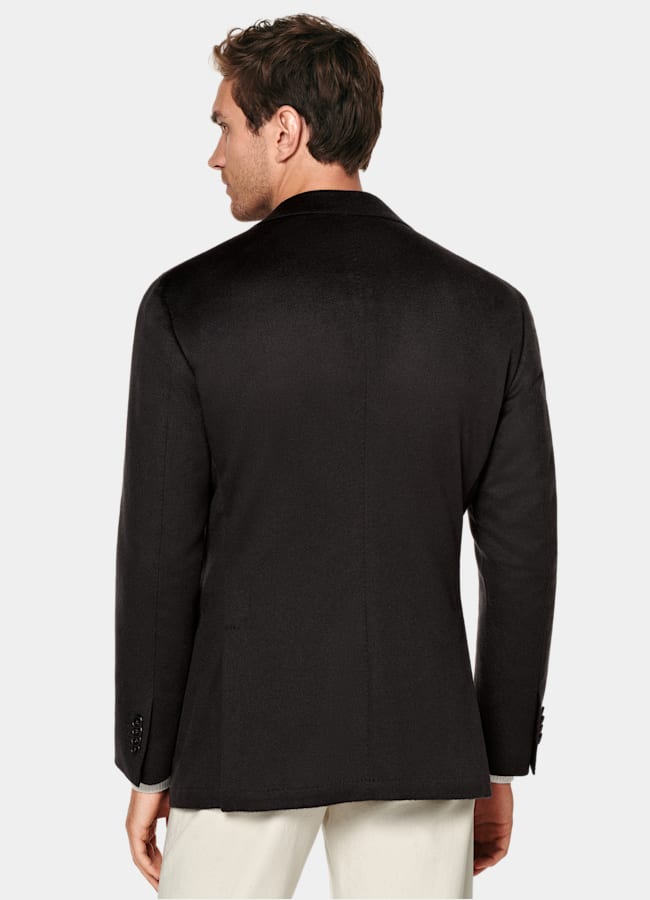 SUITSUPPLY Winter Reines Kaschmir von Colombo, Italien Roma Sakko dunkelbraun Relaxed Fit