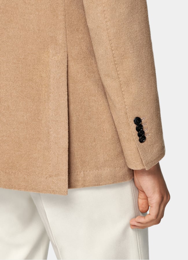 SUITSUPPLY Winter Pure Camel by Corrado, Italy Mid Brown Tailored Fit Havana Blazer