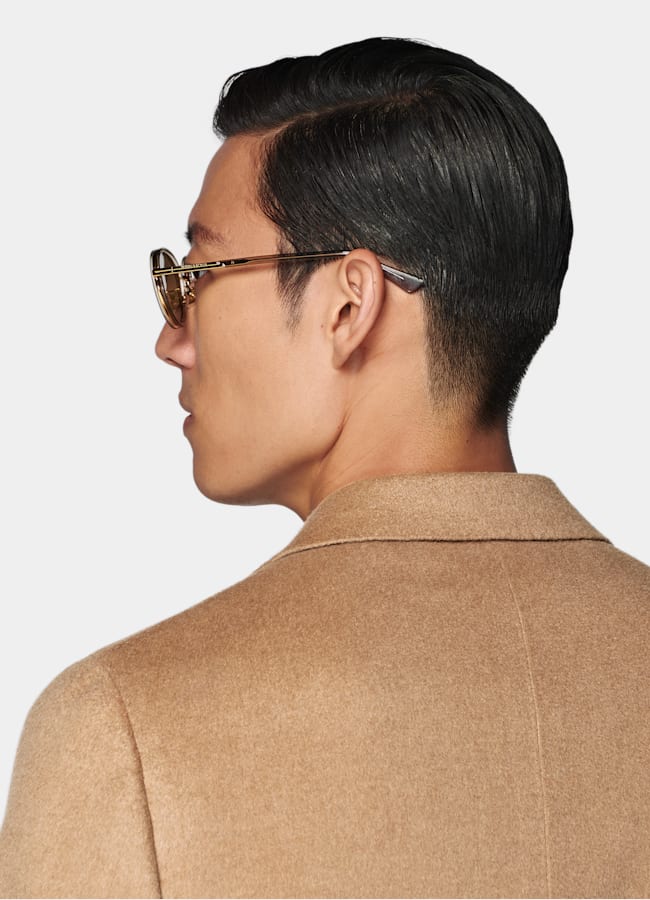 SUITSUPPLY Winter Pure Camel by Corrado, Italy Mid Brown Tailored Fit Havana Blazer