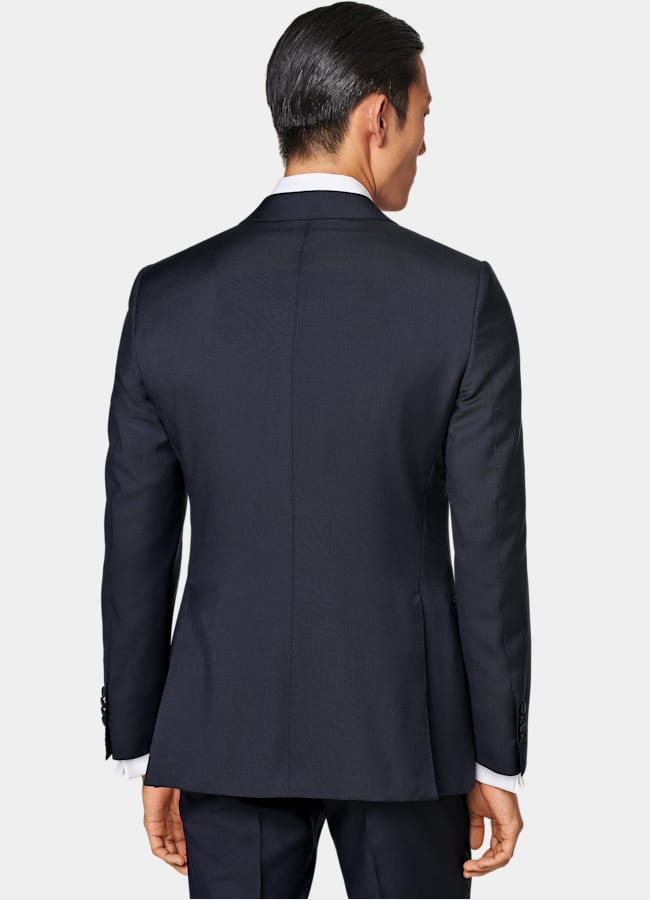 SUITSUPPLY All Season Pure S110's Wool by Vitale Barberis Canonico, Italy Navy Tailored Fit Lazio Dinner Jacket