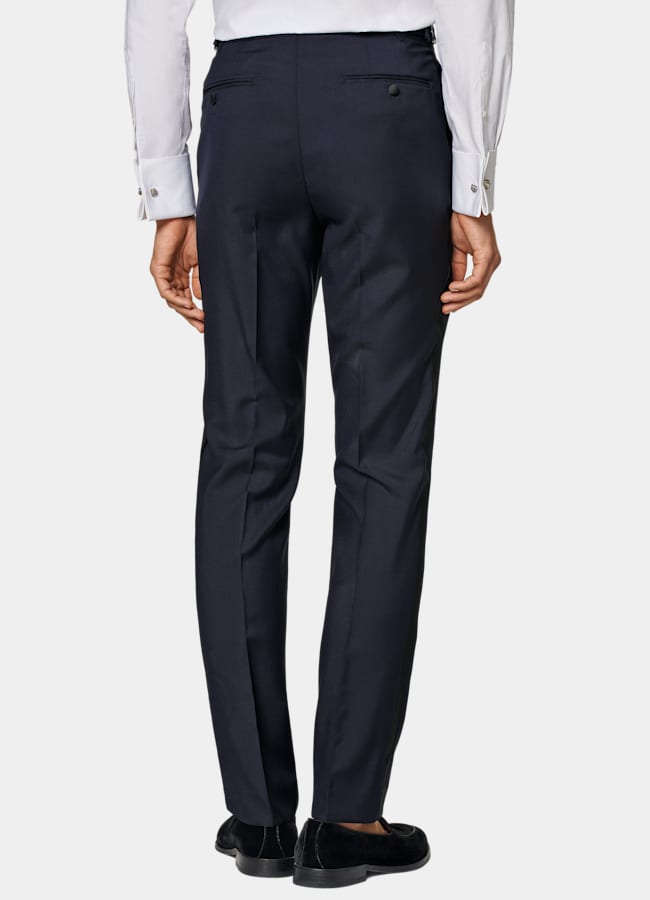 SUITSUPPLY All Season Pure S110's Wool by Vitale Barberis Canonico, Italy Navy Tailored Fit Lazio Dinner Jacket