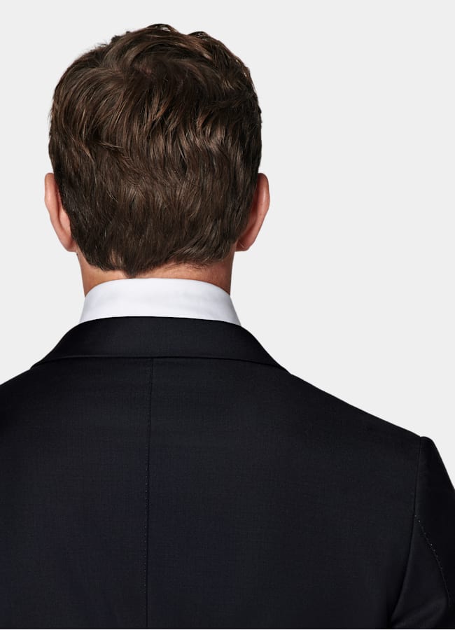 SUITSUPPLY All Season Pure S110's Wool by Vitale Barberis Canonico, Italy Navy Tailored Fit Lazio Dinner Jacket