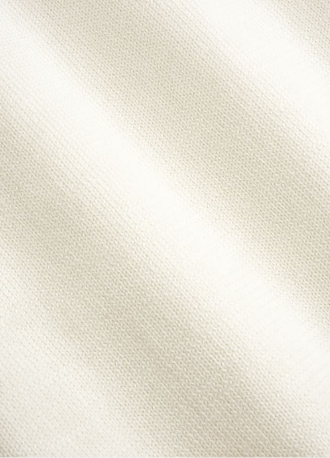 SUITSUPPLY Pure Wool Off-White Merino Crewneck