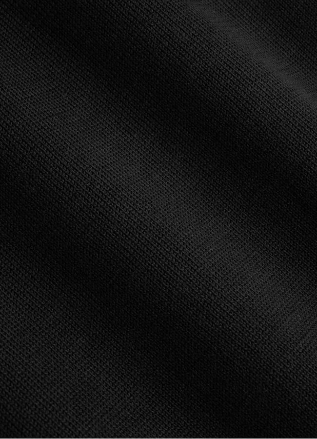SUITSUPPLY Baumwolle-Seide Polo Langarm schwarz