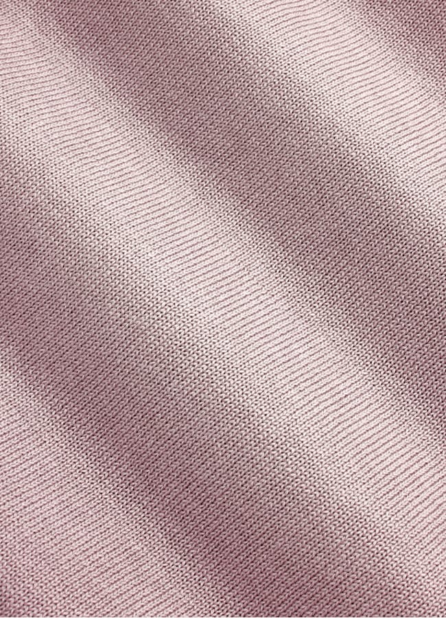 SUITSUPPLY Coton et soie Col rond à manches courtes rose foncé