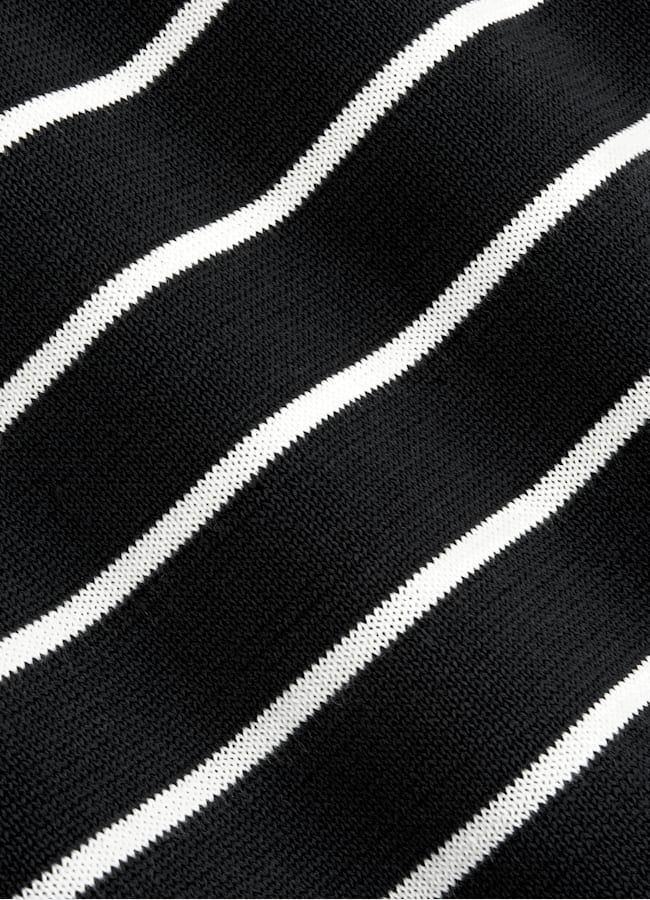 SUITSUPPLY Cotton Silk Black Short Sleeve Crewneck