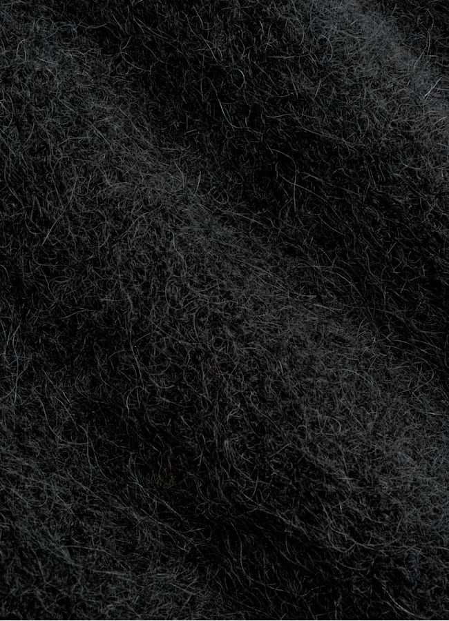 SUITSUPPLY Alpaca Blend Black Crewneck Cardigan