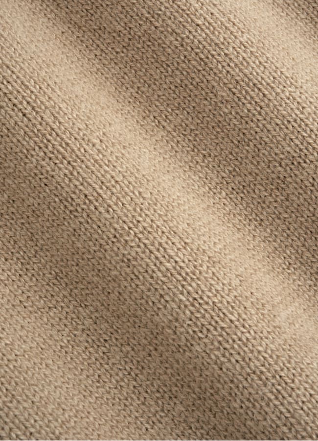 SUITSUPPLY Pure Cashmere Mid Brown Crewneck