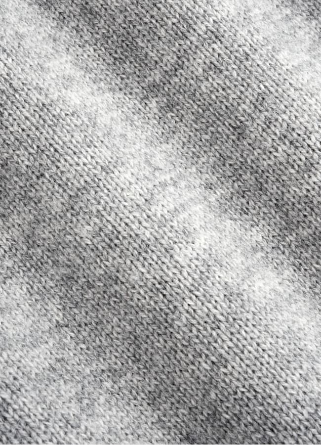 SUITSUPPLY Pure Cashmere Light Grey Long Sleeve Polo