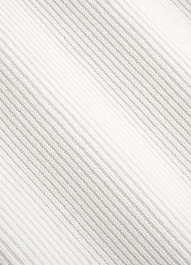 SUITSUPPLY Cotton Silk Off-White Ribbed Tank Top