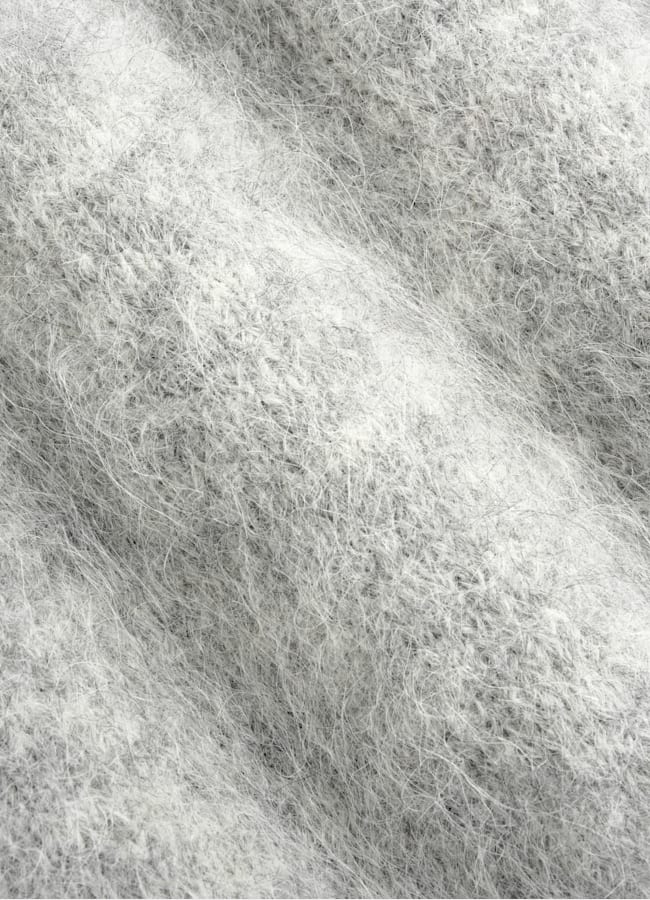 SUITSUPPLY Alpaca Blend Light Grey Crewneck