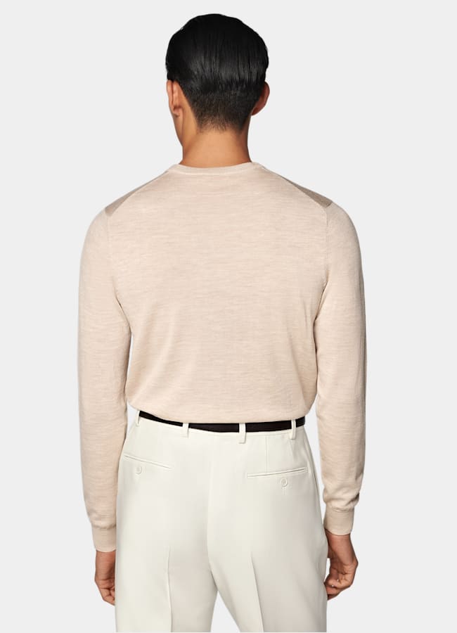 SUITSUPPLY Pure Wool Sand Merino Crewneck
