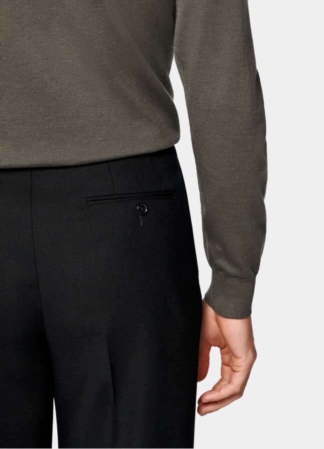 SUITSUPPLY Pure Wool Green Turtleneck