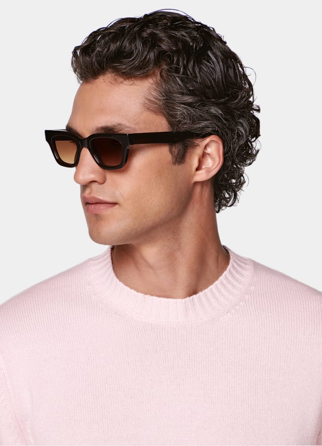 SUITSUPPLY Pure Cashmere Pink Crewneck