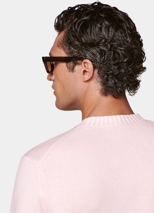 SUITSUPPLY Pure Cashmere Pink Crewneck