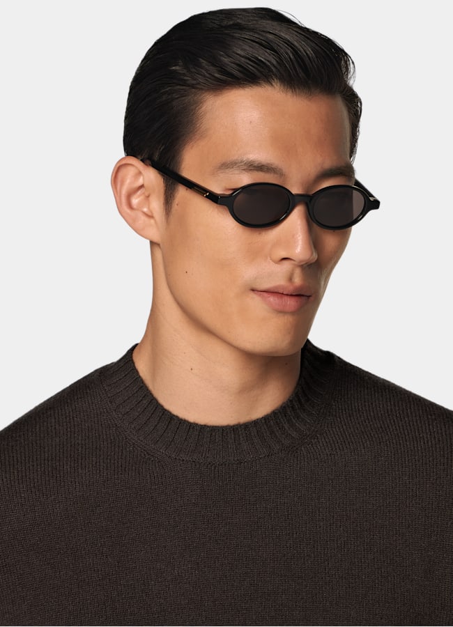 SUITSUPPLY Puro cashmere Girocollo marrone scuro