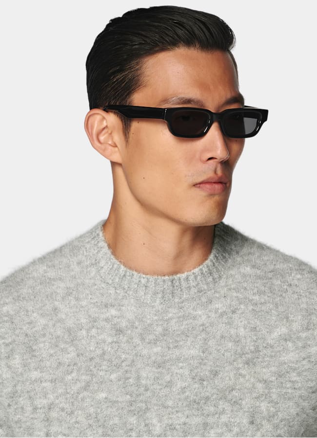 SUITSUPPLY Alpaca Blend Light Grey Crewneck