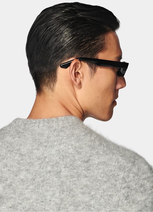 SUITSUPPLY Alpaca Blend Light Grey Crewneck