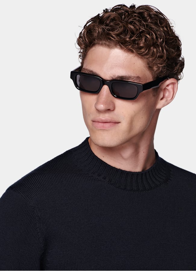SUITSUPPLY Pure Wool Navy Crewneck