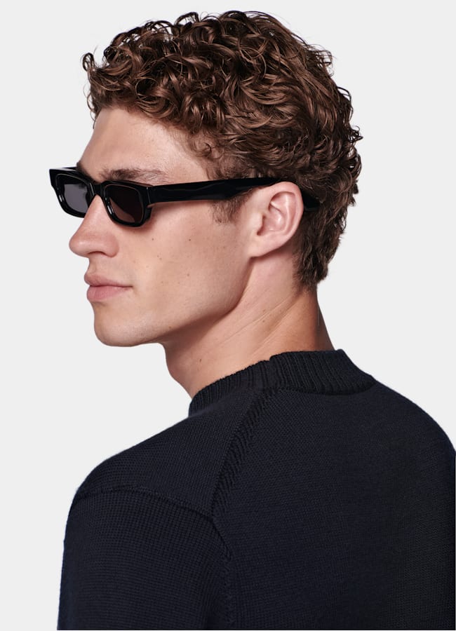 SUITSUPPLY Pure Wool Navy Crewneck