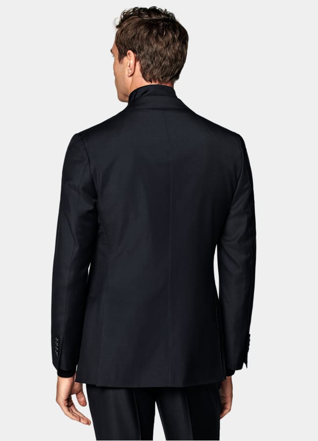 SUITSUPPLY All Season Pure S110's Wool by Vitale Barberis Canonico, Italy Navy Tailored Fit Havana Suit