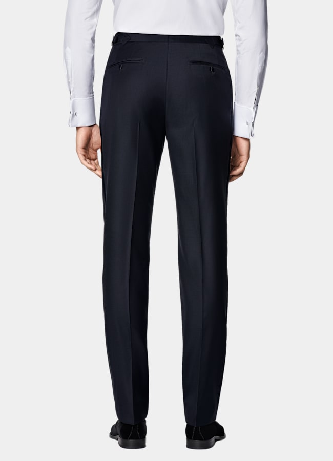 SUITSUPPLY All Season Pure S110's Wool by Vitale Barberis Canonico, Italy Navy Tailored Fit Havana Tuxedo