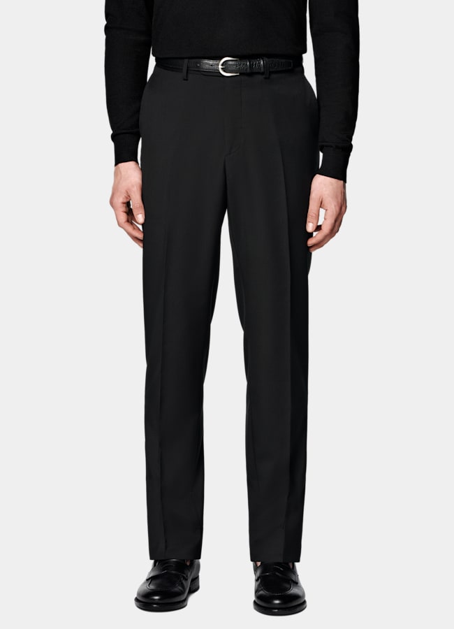 SUITSUPPLY All season Pure laine par Reda, Italie Costume Perennial Havana coupe Tailored noir