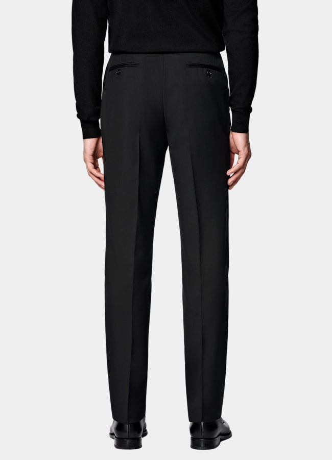 SUITSUPPLY All season Pure laine par Reda, Italie Costume Perennial Havana coupe Tailored noir